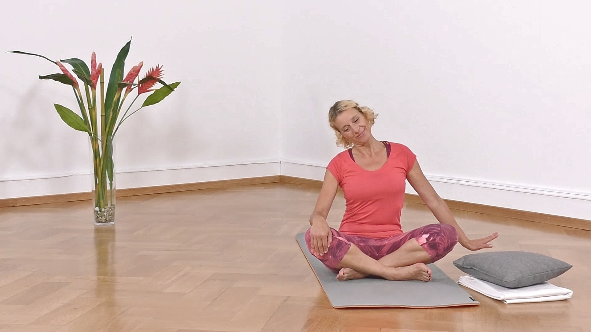Yoga Anfänger Nackendehnung